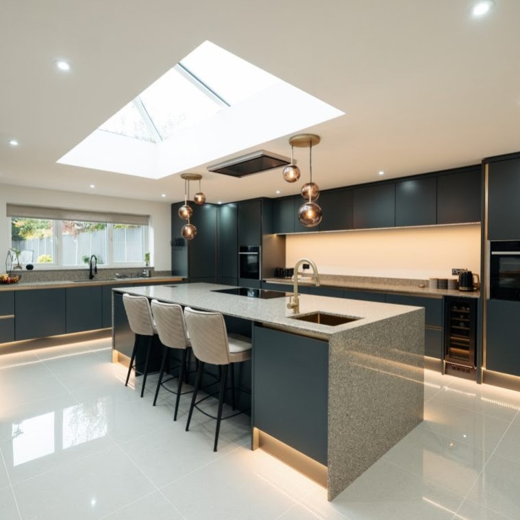 Refurbishment in progress — consistent finish room to room